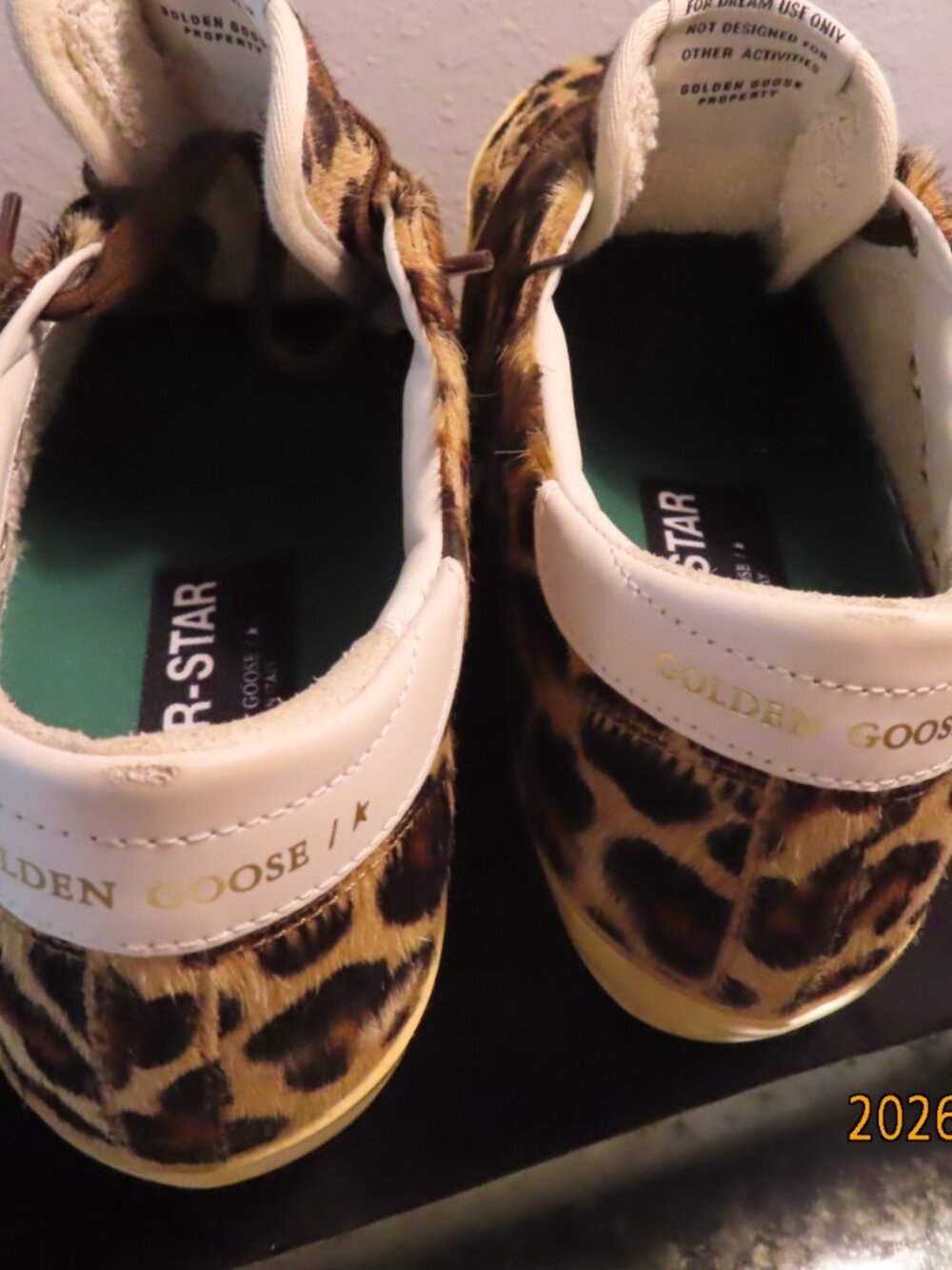 Golden Goose Women’s Super-Star in leopard-print pony skin Size 39 - Picture 13 of 16